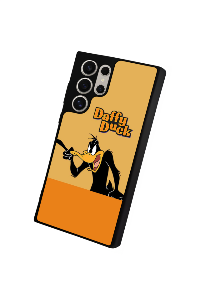 Samsung Galaxy S22 Ultra Uyumlu Daffy duck Tasarımlı Glossy Premium Kılıf