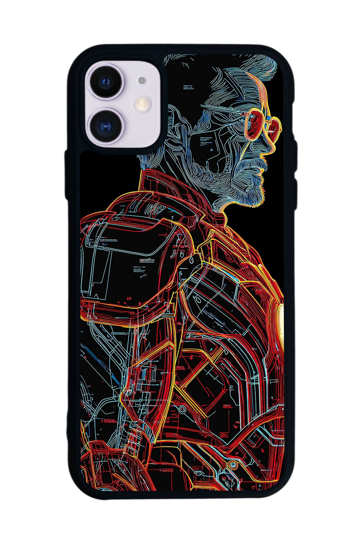 iPhone 11 Uyumlu Iron Man ( Demir Adam ) Tasarımlı Glossy Premium Kılıf