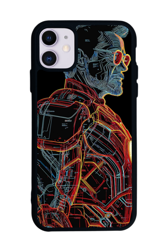 iPhone 11 Uyumlu Iron Man ( Demir Adam ) Tasarımlı Glossy Premium Kılıf
