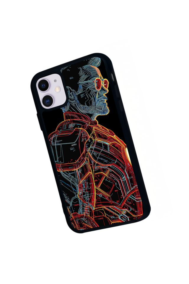 iPhone 11 Uyumlu Iron Man ( Demir Adam ) Tasarımlı Glossy Premium Kılıf