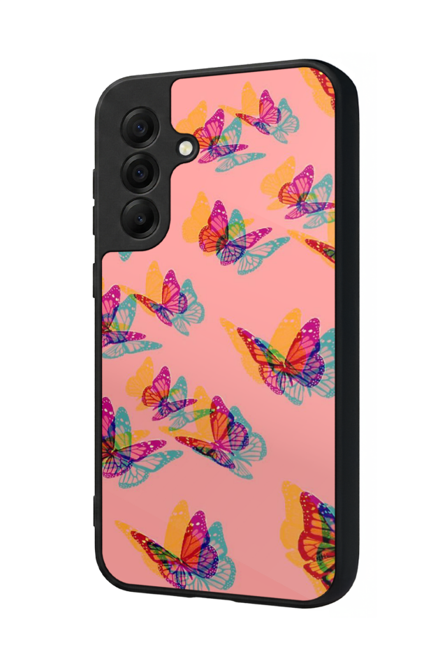 Samsung Galaxy A17 Uyumlu Kelebek Tasarımlı Glossy Premium Kılıf