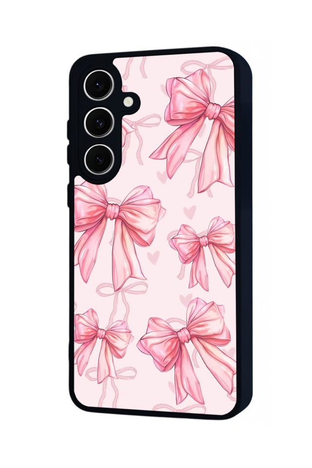 Samsung Galaxy S24 FE Uyumlu Kurdele Tasarımlı Glossy Premium Kılıf
