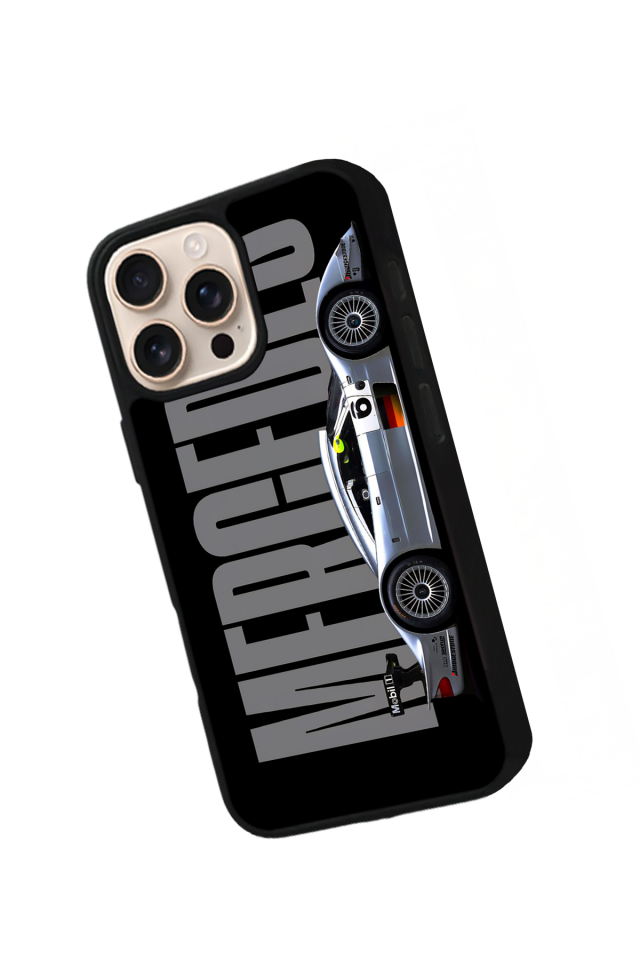 iPhone 16 Pro Uyumlu Mercedes Tasarımlı Glossy Premium Kılıf