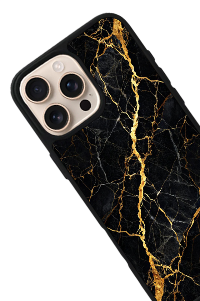 iPhone 15 Pro Max Uyumlu Mermer Marble Tasarımlı Glossy Premium Kılıf