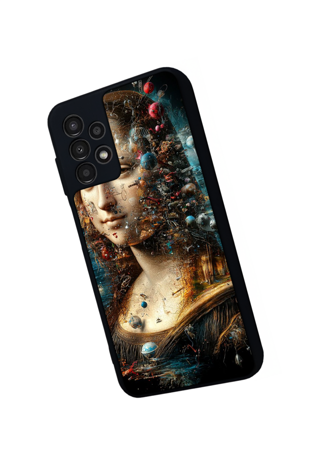 Samsung Galaxy A13 Uyumlu Monalisa Tasarımlı Glossy Premium Kılıf