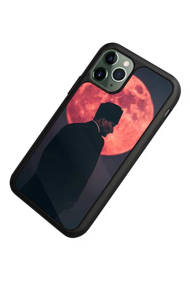 iPhone 11 Pro Max Uyumlu Mustafa Kemal Ataturk Tasarımlı Glossy Premium Kılıf