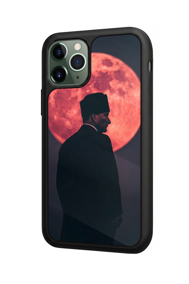 iPhone 11 Pro Max Uyumlu Mustafa Kemal Ataturk Tasarımlı Glossy Premium Kılıf