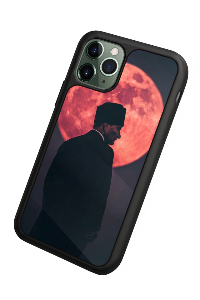 iPhone 11 Pro Max Uyumlu Mustafa Kemal Ataturk Tasarımlı Glossy Premium Kılıf