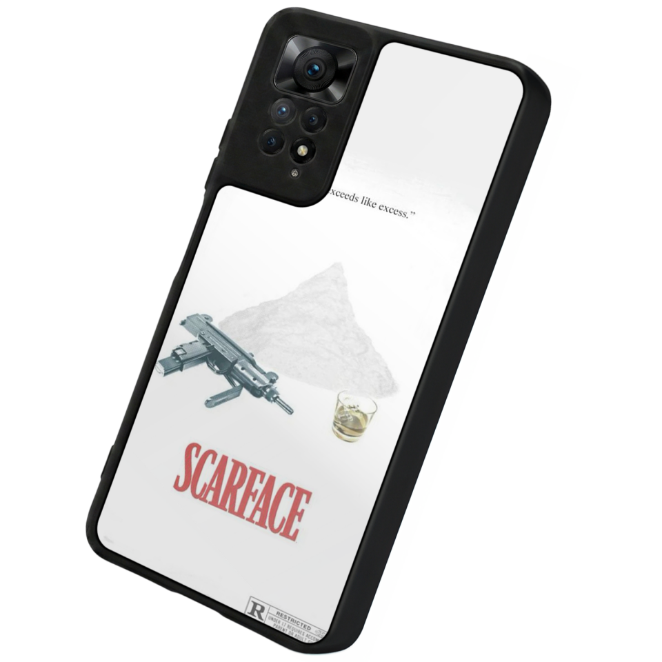 Xiaomi Redmi Note 12 Pro Uyumlu Scarface Tasarımlı Glossy Premium Kılıf