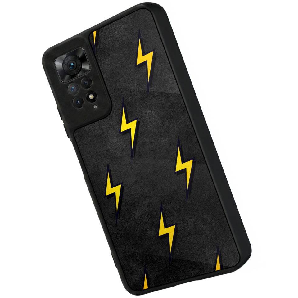 Xiaomi Redmi Note 12 Pro Uyumlu Simsek Tasarımlı Glossy Premium Kılıf