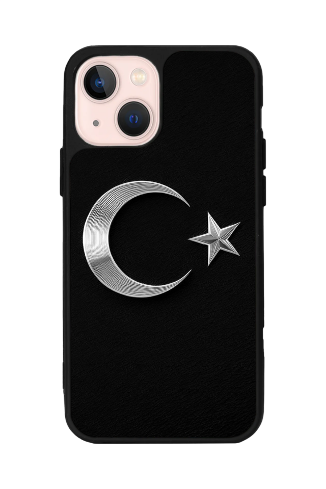 iPhone 14 Plus Uyumlu Türk Bayragi Tasarımlı Glossy Premium Kılıf