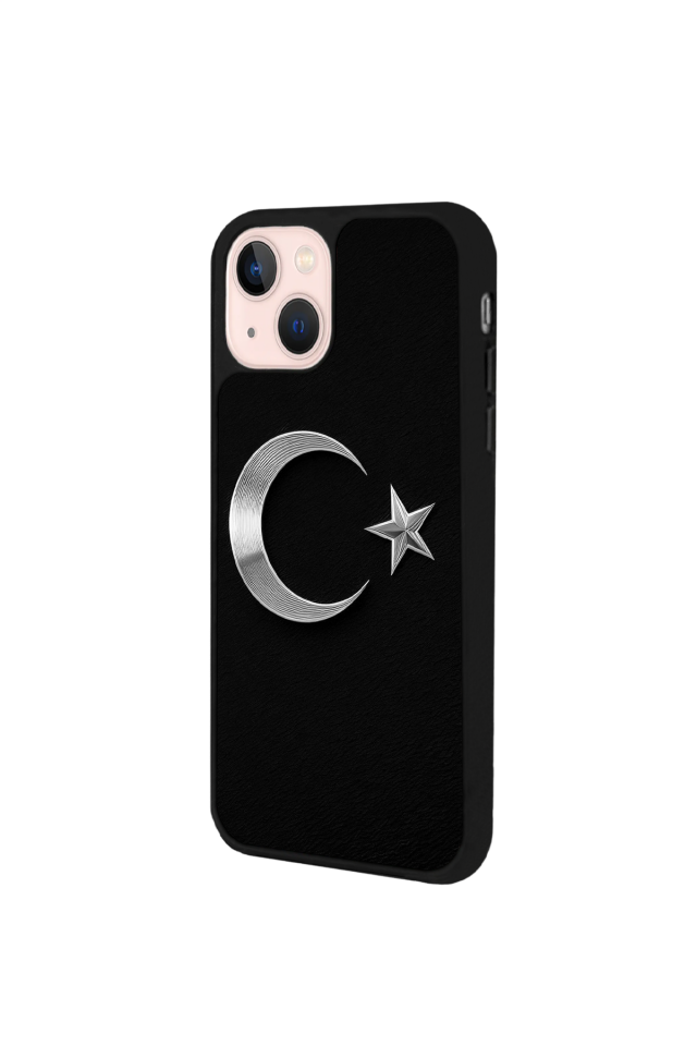 iPhone 14 Plus Uyumlu Türk Bayragi Tasarımlı Glossy Premium Kılıf