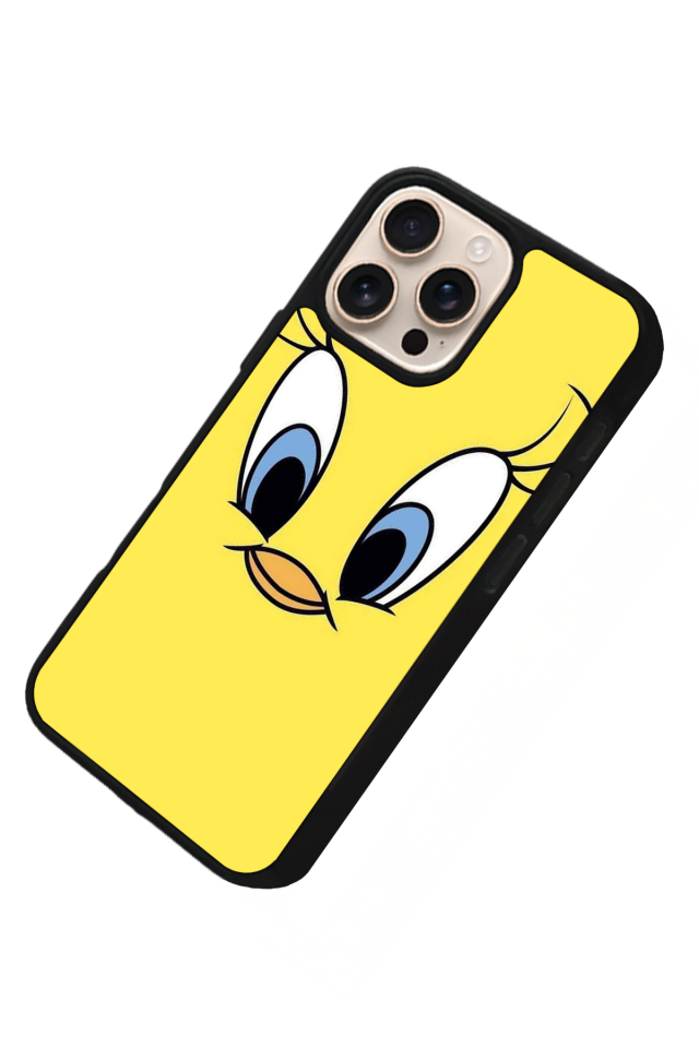 iPhone 16 Pro Max Uyumlu Tweety Tasarımlı Glossy Premium Kılıf
