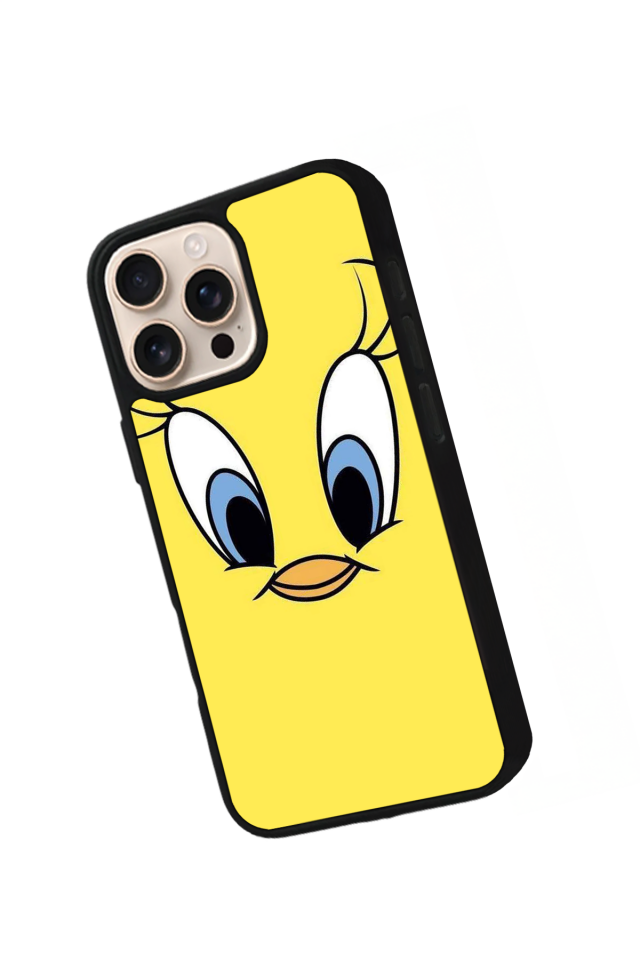 iPhone 16 Pro Max Uyumlu Tweety Tasarımlı Glossy Premium Kılıf