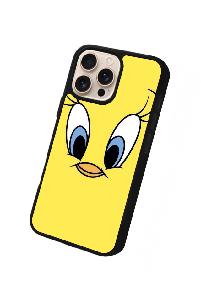 iPhone 16 Pro Max Uyumlu Tweety Tasarımlı Glossy Premium Kılıf