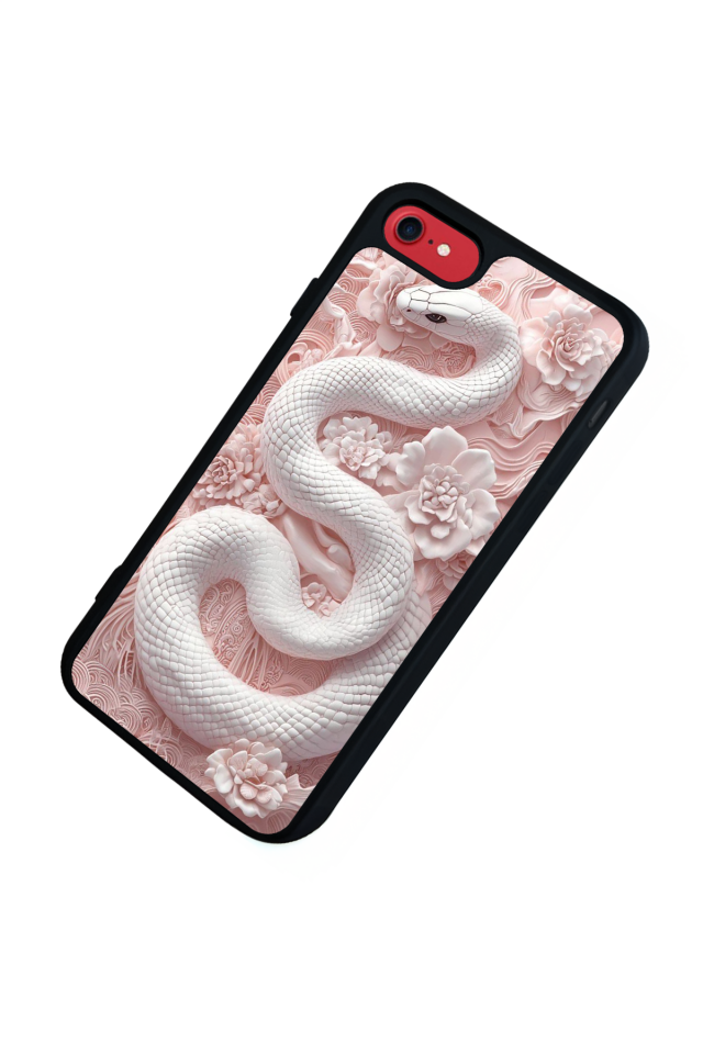 iPhone 8 Uyumlu Yılan Tasarımlı Glossy Premium Kılıf