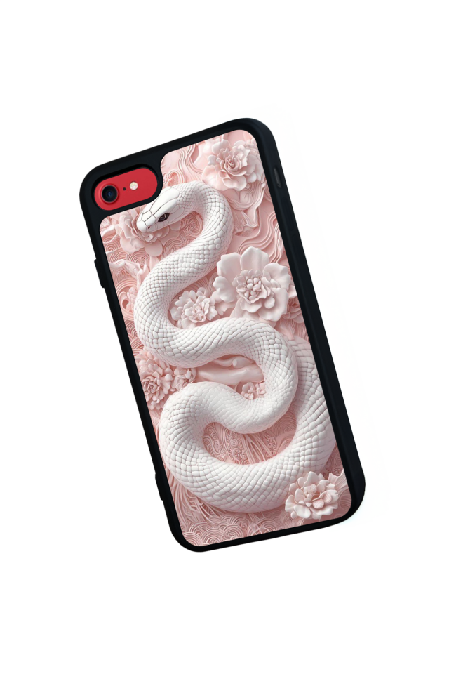 iPhone 8 Uyumlu Yılan Tasarımlı Glossy Premium Kılıf