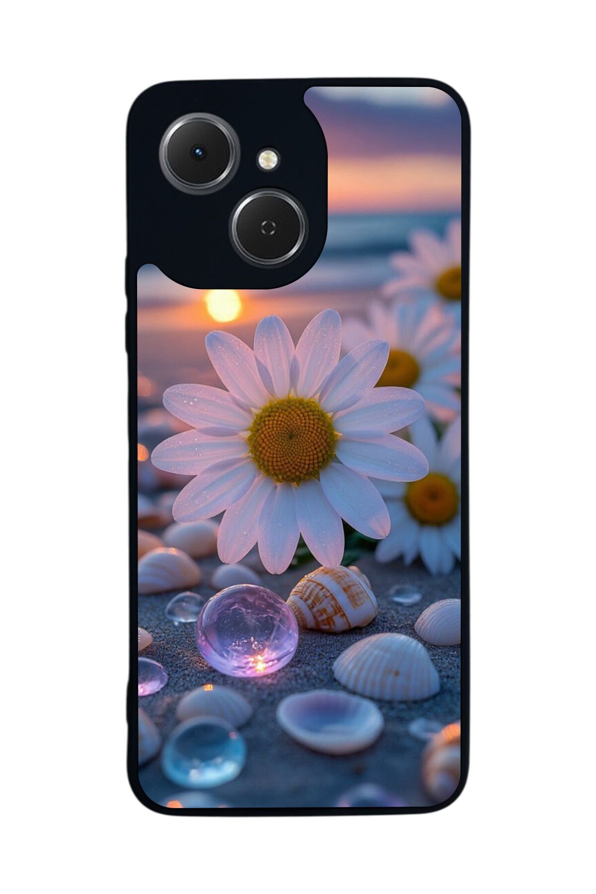 Tecno Spark 40C Uyumlu Cicek Tasarımlı Glossy Premium Kılıf