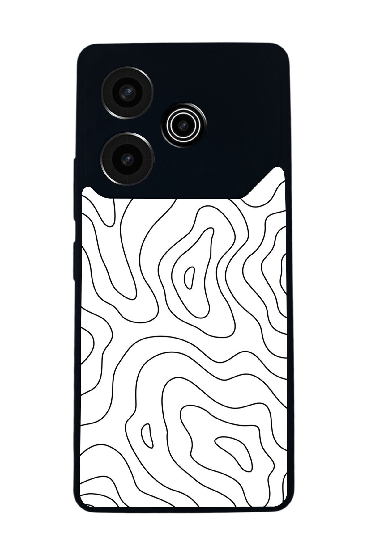 Tecno Pova 6 Uyumlu Çizgi Sanatı Tasarımlı Glossy Premium Kılıf