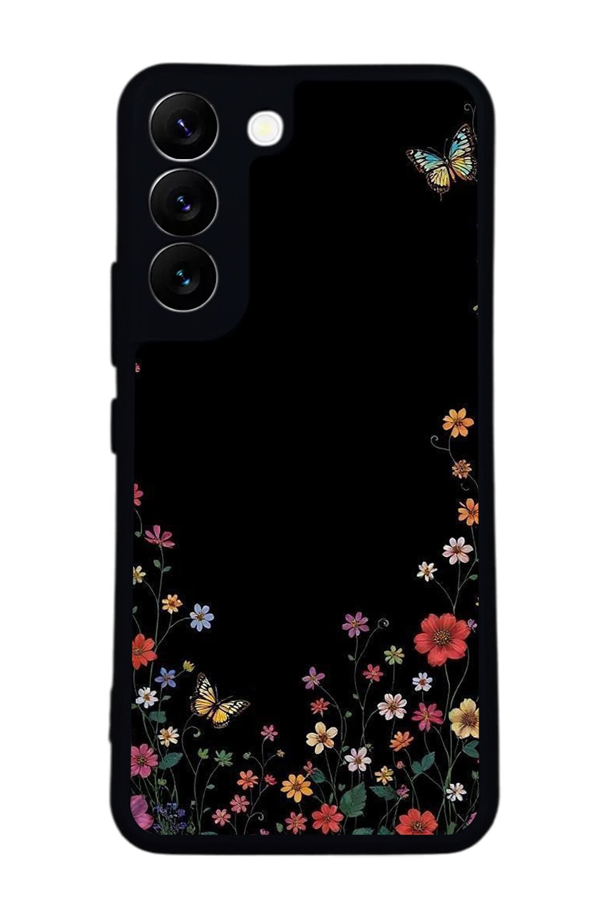 Samsung Galaxy S22 Uyumlu Floral Tasarımlı Glossy Premium Kılıf