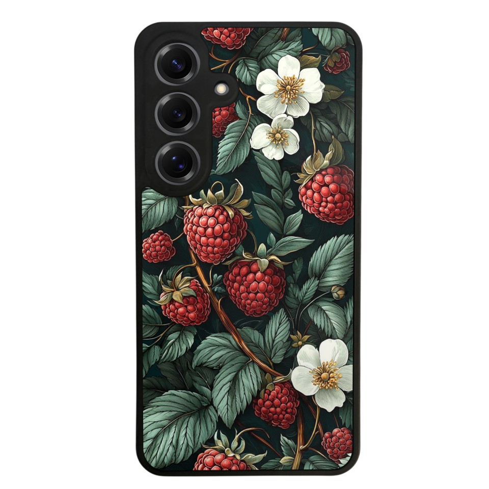 Samsung Galaxy S25 Uyumlu Botanik Tasarımlı Glossy Premium Kılıf