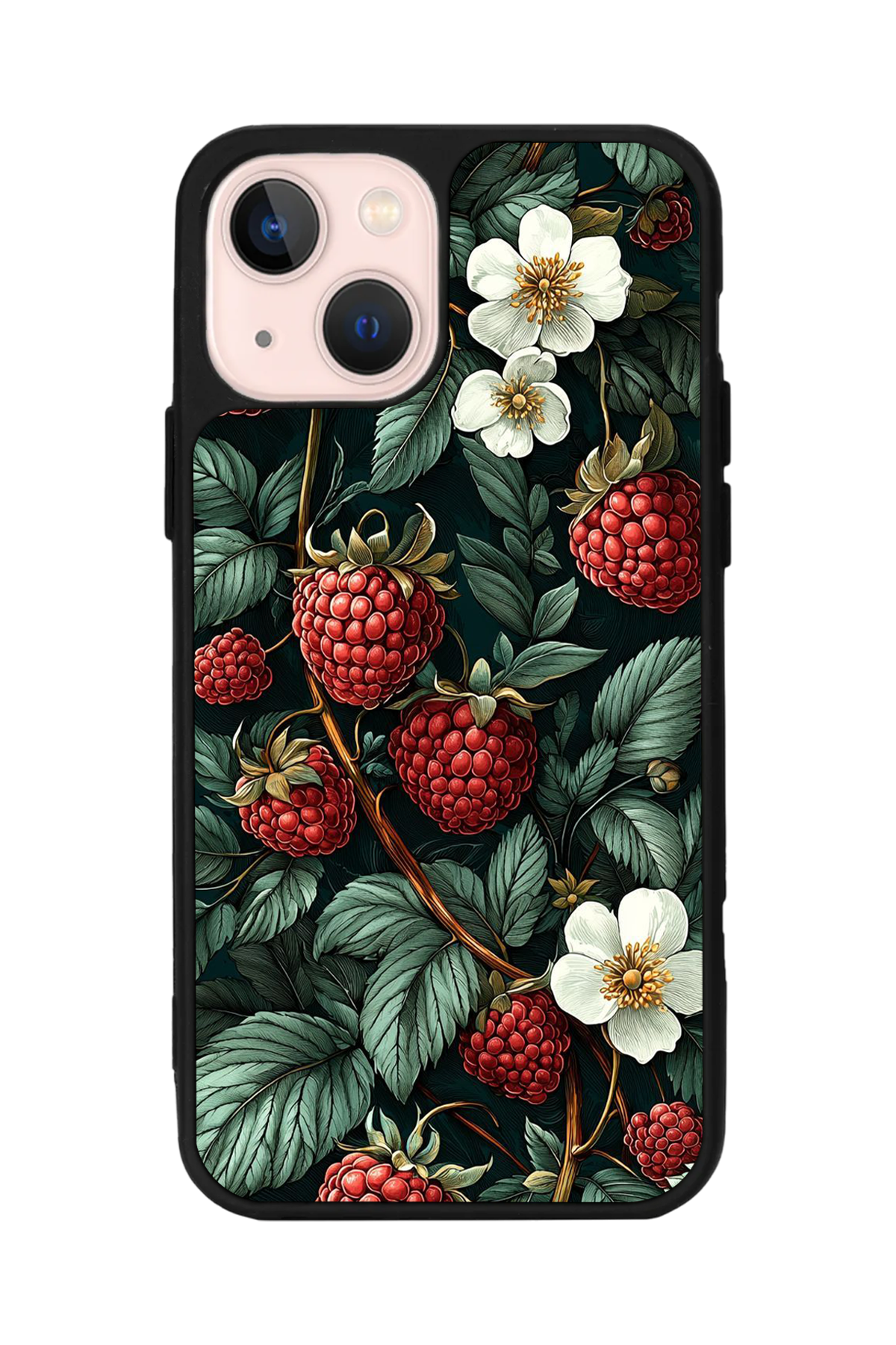 iPhone 13/14 Uyumlu Botanik Tasarımlı Glossy Premium Kılıf