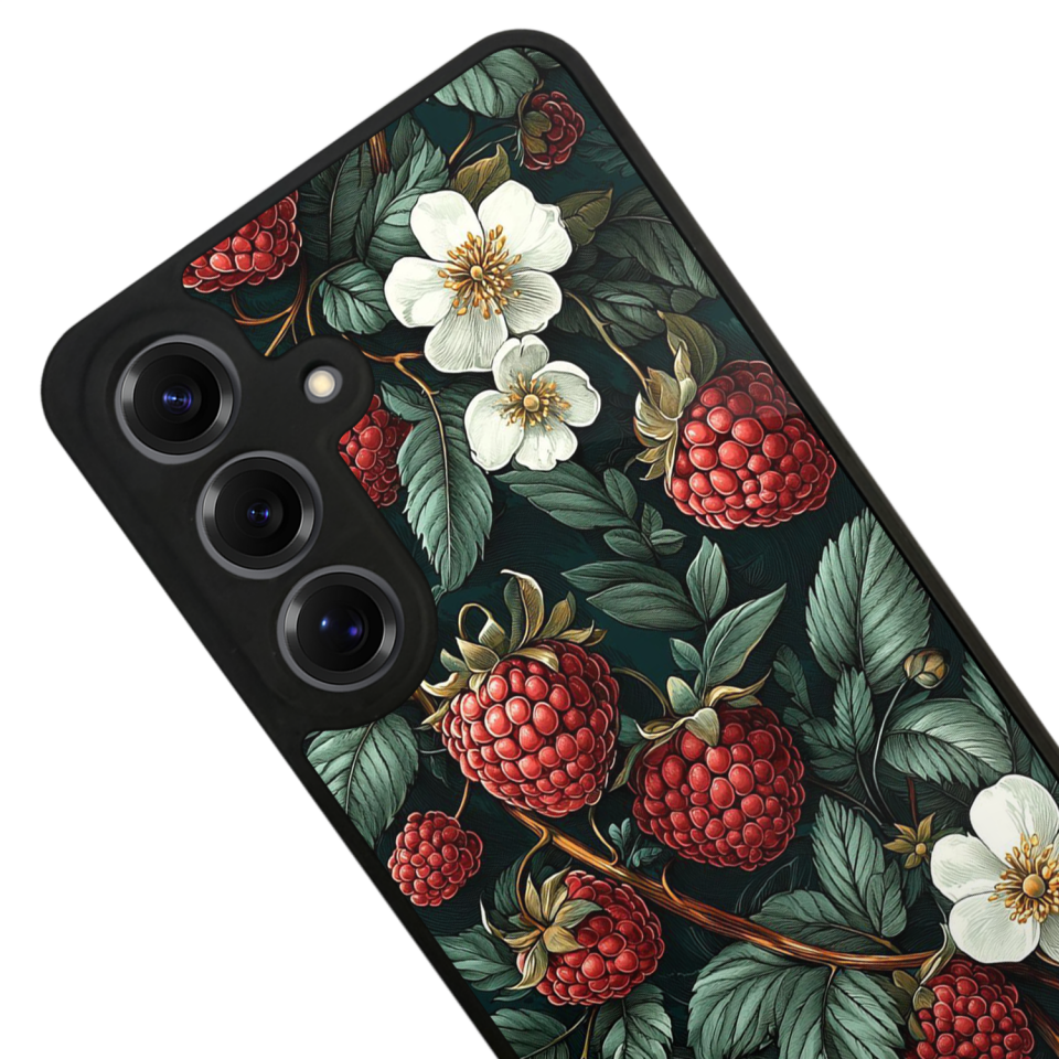 Samsung Galaxy S25 Uyumlu Botanik Tasarımlı Glossy Premium Kılıf