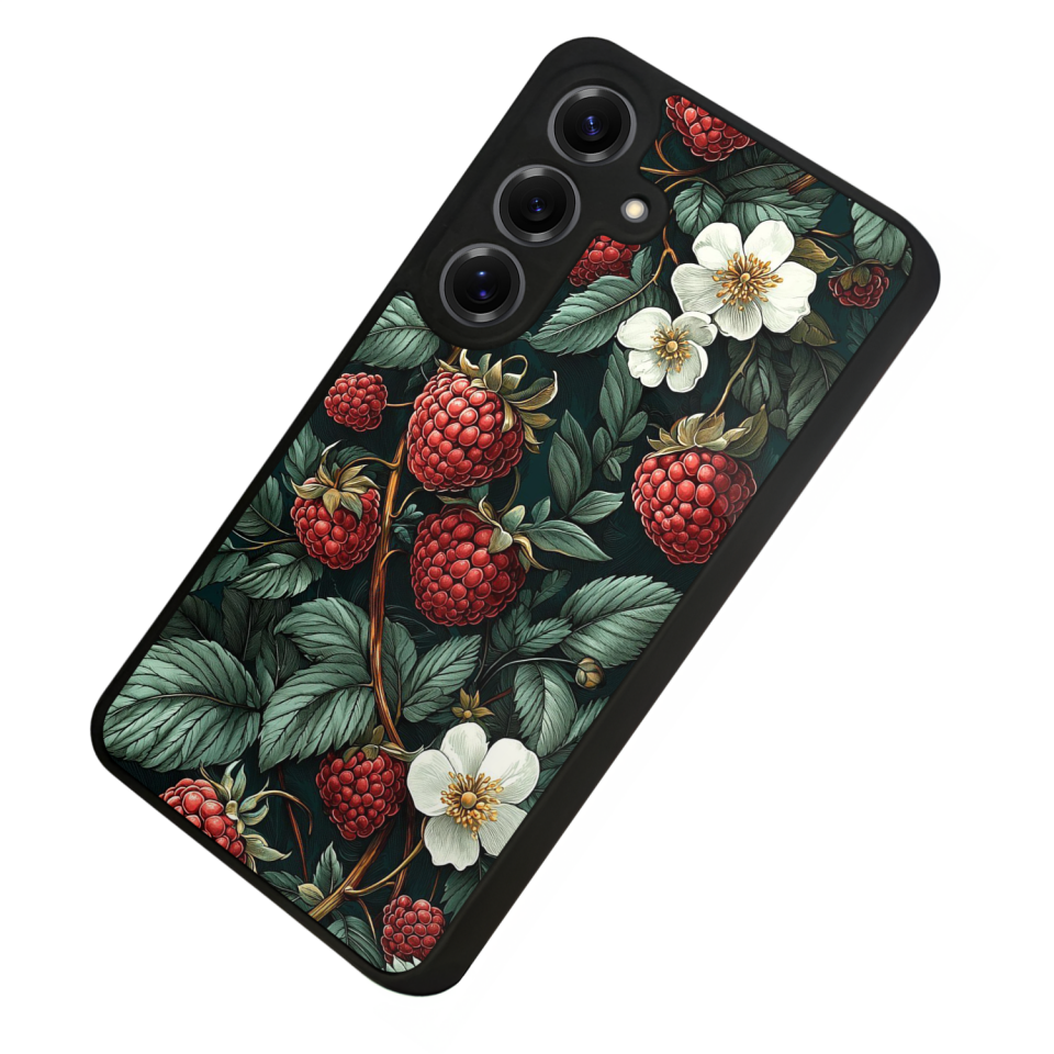 Samsung Galaxy S25 Uyumlu Botanik Tasarımlı Glossy Premium Kılıf