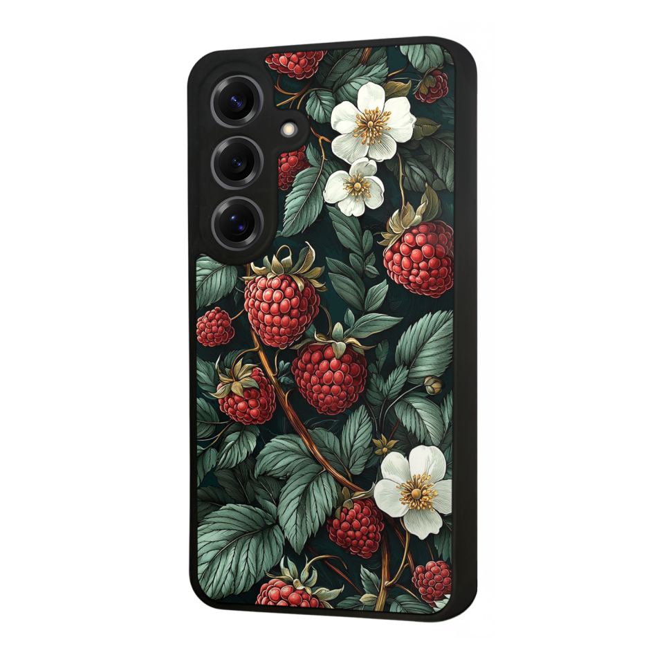 Samsung Galaxy S25 Uyumlu Botanik Tasarımlı Glossy Premium Kılıf
