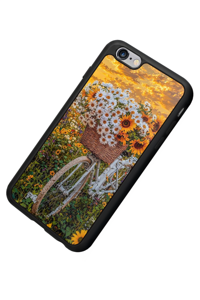 iPhone 6 Plus Uyumlu Cicek Tasarımlı Glossy Premium Kılıf
