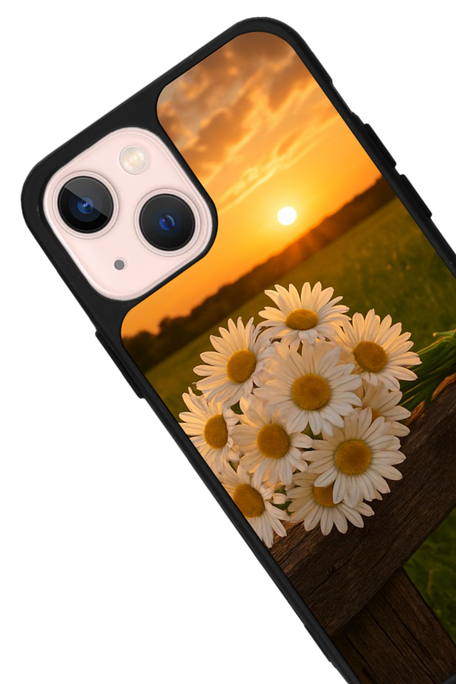 iPhone 13 Mini Uyumlu Cicek Tasarımlı Glossy Premium Kılıf