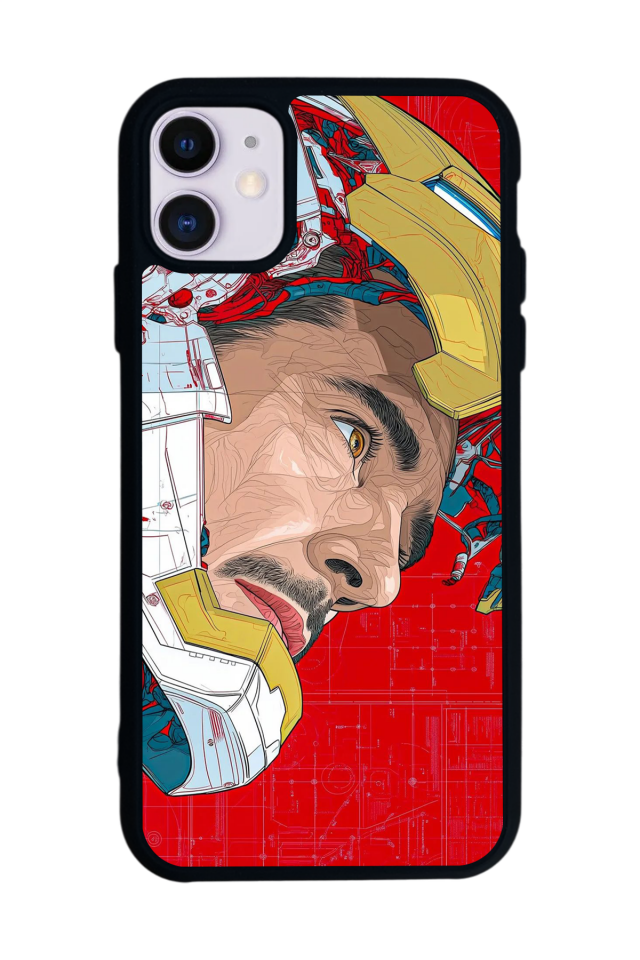 iPhone 11 Uyumlu Iron Man ( Demir Adam ) Tasarımlı Glossy Premium Kılıf