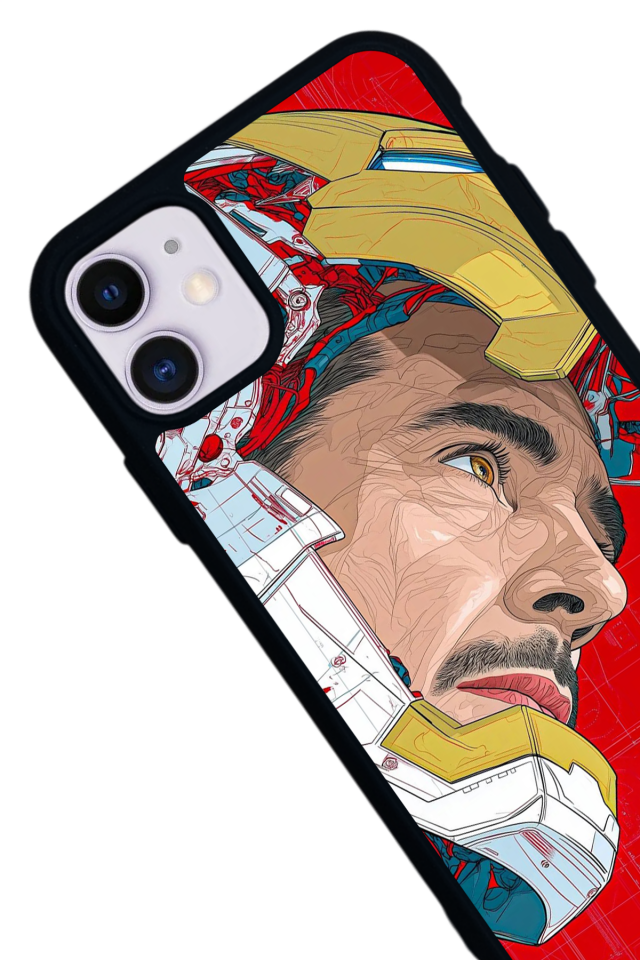 iPhone 11 Uyumlu Iron Man ( Demir Adam ) Tasarımlı Glossy Premium Kılıf
