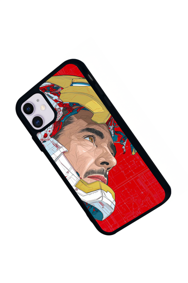 iPhone 11 Uyumlu Iron Man ( Demir Adam ) Tasarımlı Glossy Premium Kılıf