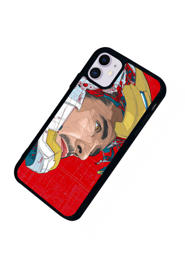 iPhone 11 Uyumlu Iron Man ( Demir Adam ) Tasarımlı Glossy Premium Kılıf