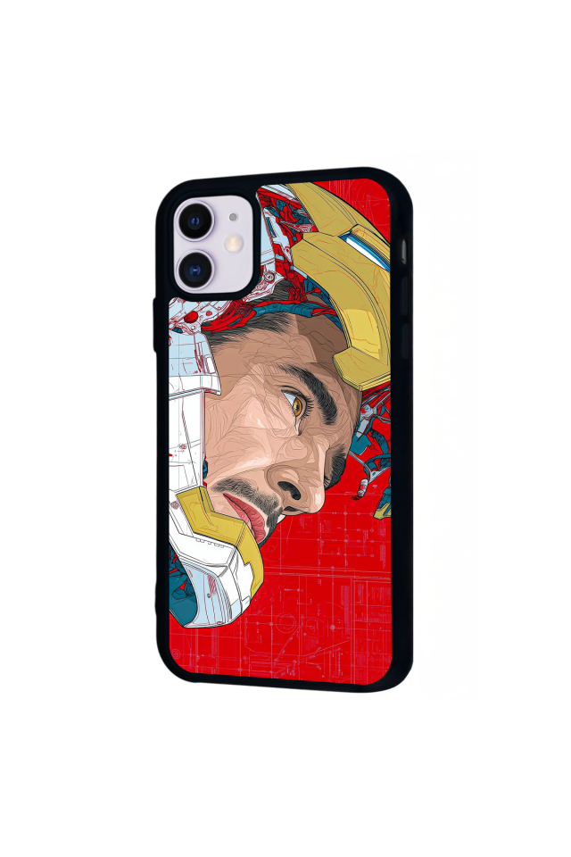 iPhone 11 Uyumlu Iron Man ( Demir Adam ) Tasarımlı Glossy Premium Kılıf