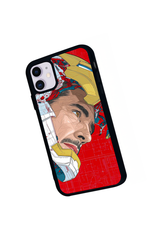 iPhone 11 Uyumlu Iron Man ( Demir Adam ) Tasarımlı Glossy Premium Kılıf