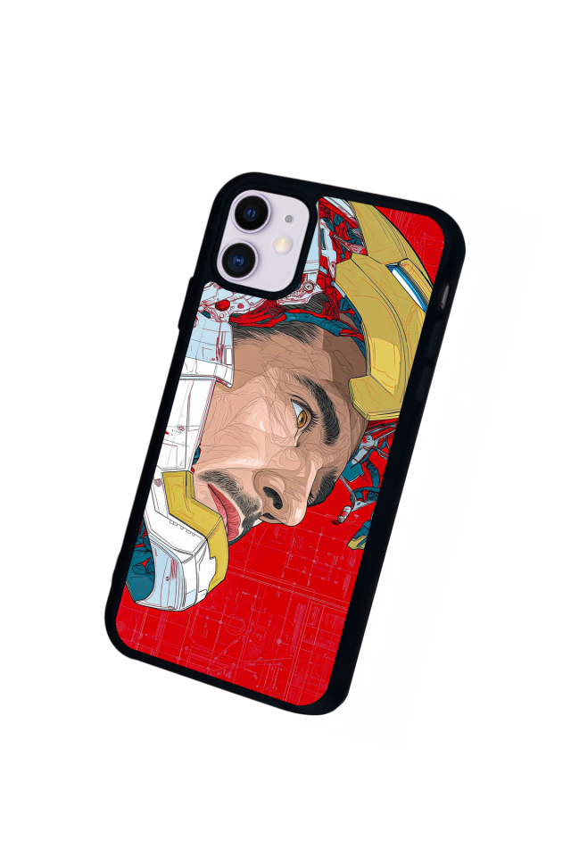 iPhone 11 Uyumlu Iron Man ( Demir Adam ) Tasarımlı Glossy Premium Kılıf