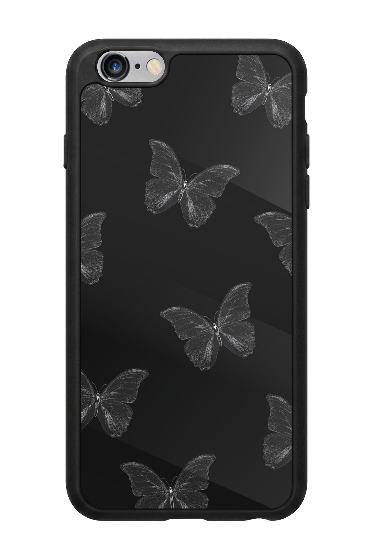 iPhone 6s Plus Uyumlu Kelebek Tasarımlı Glossy Premium Kılıf