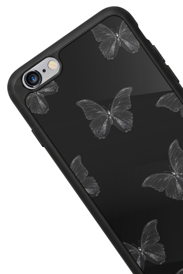 iPhone 6s Plus Uyumlu Kelebek Tasarımlı Glossy Premium Kılıf