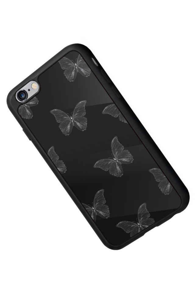 iPhone 6s Plus Uyumlu Kelebek Tasarımlı Glossy Premium Kılıf