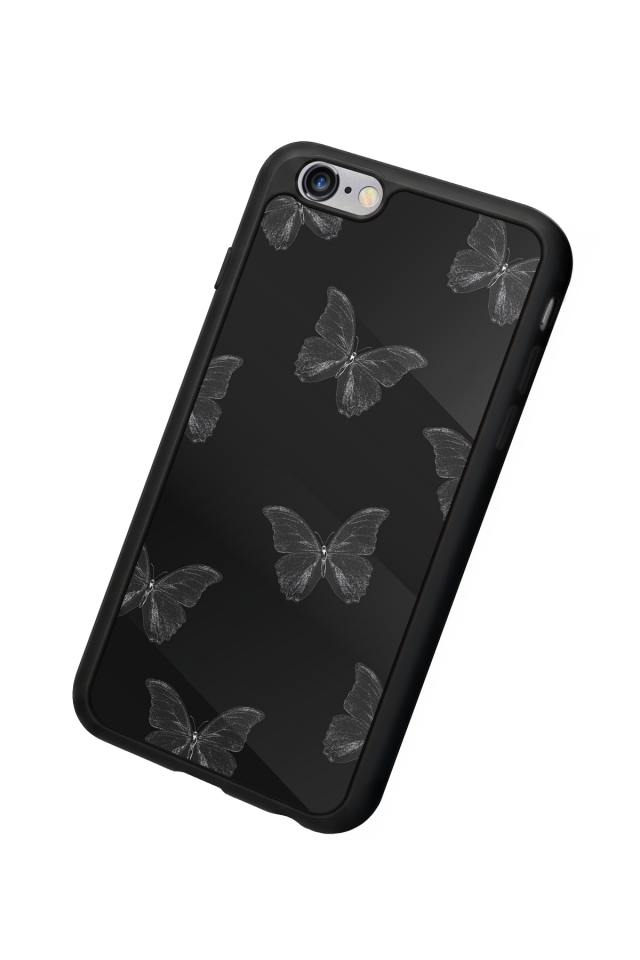 iPhone 6s Plus Uyumlu Kelebek Tasarımlı Glossy Premium Kılıf