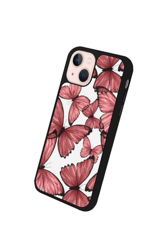 iPhone 15 Plus Uyumlu Kelebek Tasarımlı Glossy Premium Kılıf