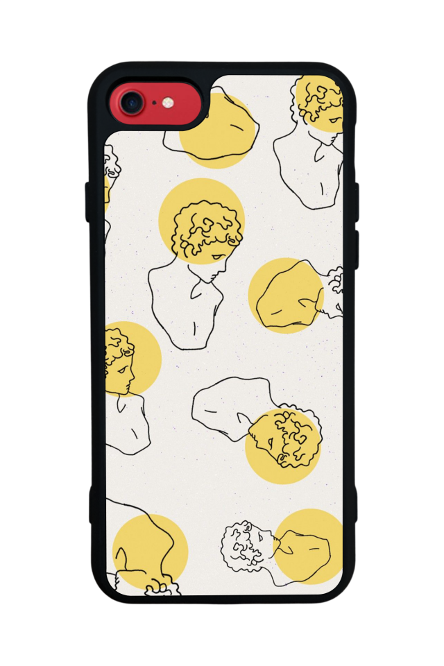 iPhone SE Uyumlu Line Art Tasarımlı Glossy Premium Kılıf