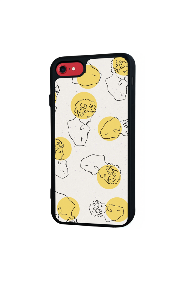 iPhone SE Uyumlu Line Art Tasarımlı Glossy Premium Kılıf