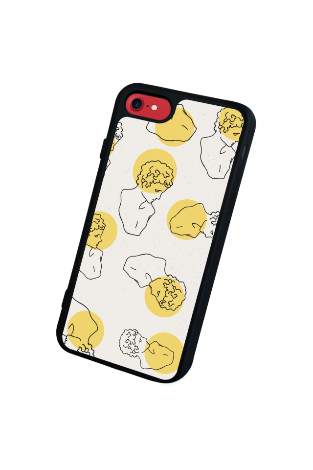 iPhone SE Uyumlu Line Art Tasarımlı Glossy Premium Kılıf