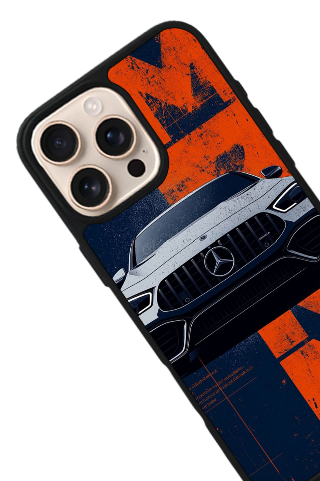 iPhone 16 Pro Uyumlu Mercedes Tasarımlı Glossy Premium Kılıf