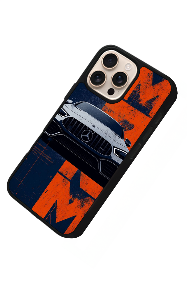 iPhone 16 Pro Uyumlu Mercedes Tasarımlı Glossy Premium Kılıf