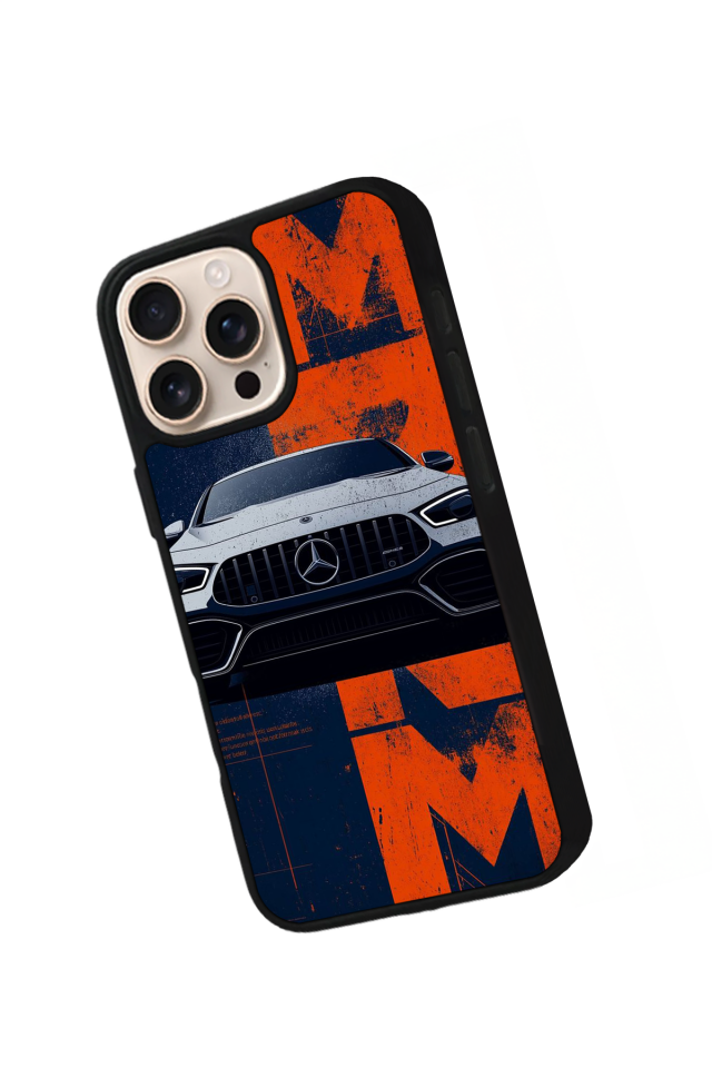 iPhone 16 Pro Uyumlu Mercedes Tasarımlı Glossy Premium Kılıf