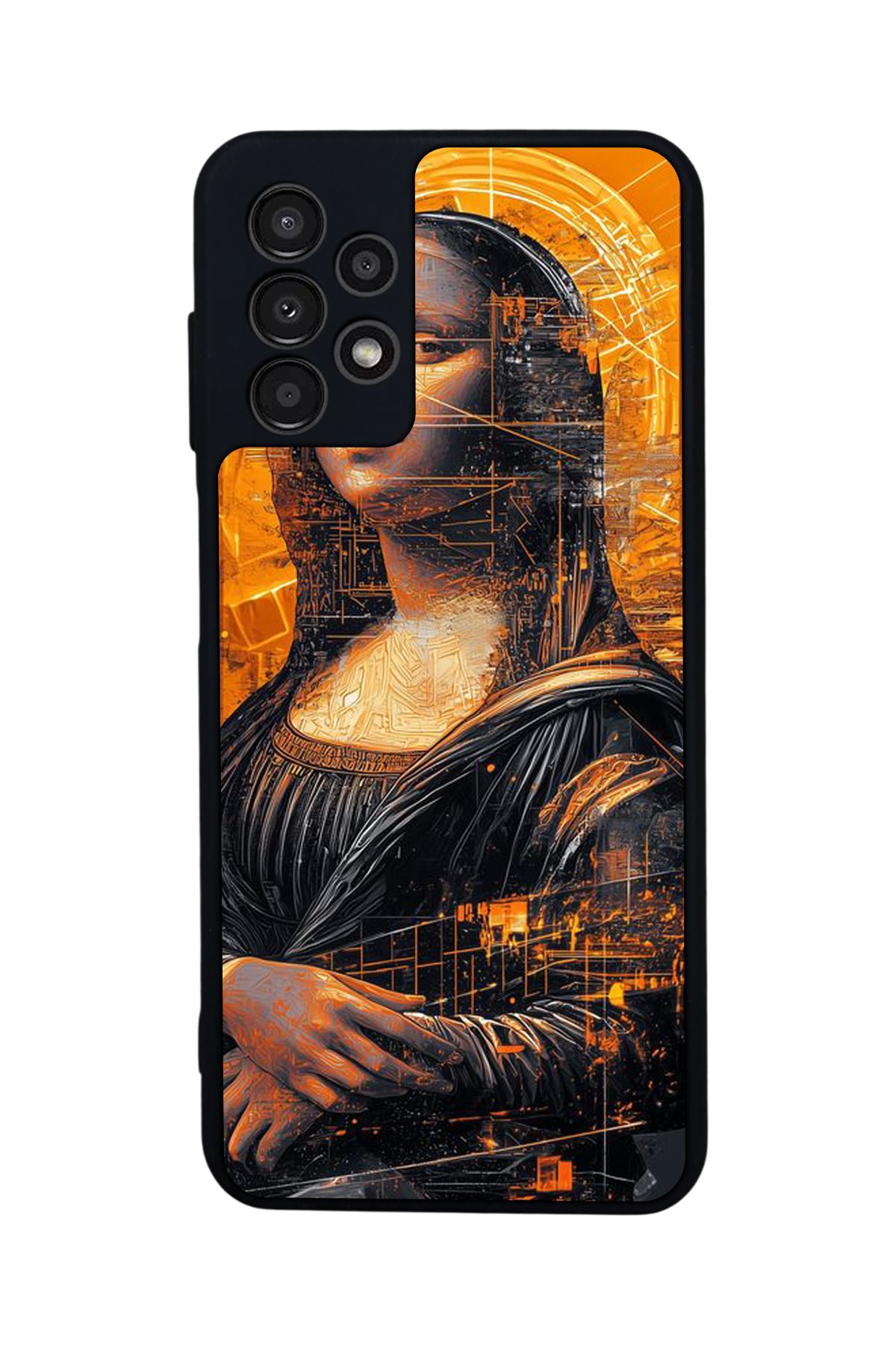 Samsung Galaxy A13 Uyumlu Monalisa Tasarımlı Glossy Premium Kılıf